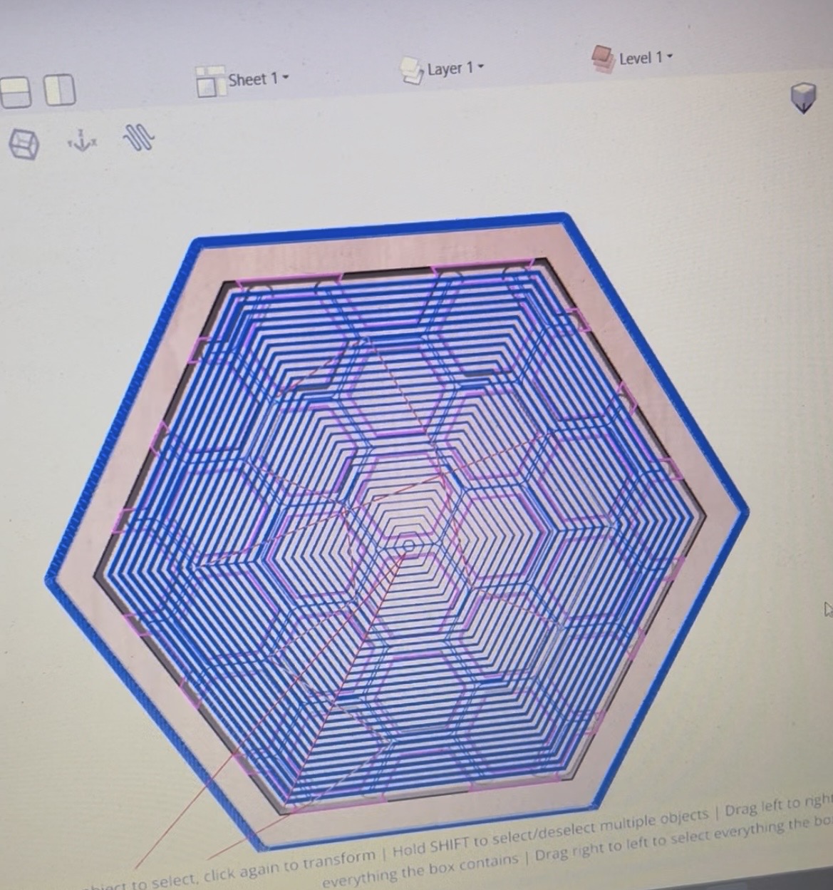 CNC CAD toolpath design prepared for precision timber machining.