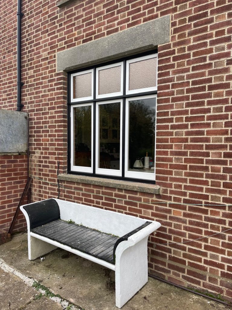 Traditional timber casement window handcrafted by KMP Carpentry & Joinery for a period property in Cambridgeshire.